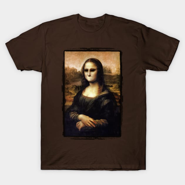 Silent Mona Lisa T-Shirt by KAMonkey